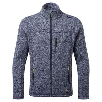 Navy marl nova tcz 200 knit look fleece jacket